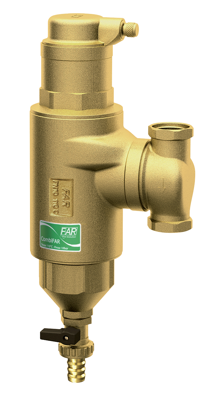 COMBIFAR- Деаэратор и грязуловитель, повор.соед. 1 1/4"(ВР)