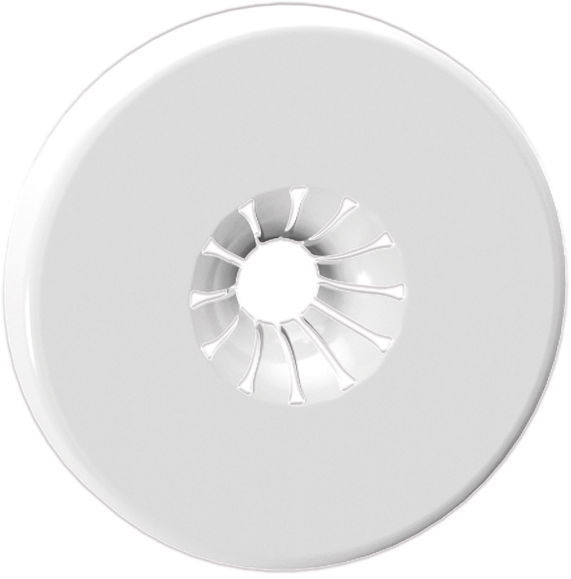 Розетка для вентиля, пласт. бел.матов. для труб Ø10÷20 мм