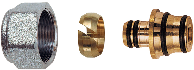 Концовка для м/п и РЕХ труб 18х2, М24х19