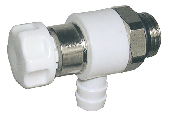 Ручной воздухоотводчик с поворотным отводом для выпуска воздуха 1/4