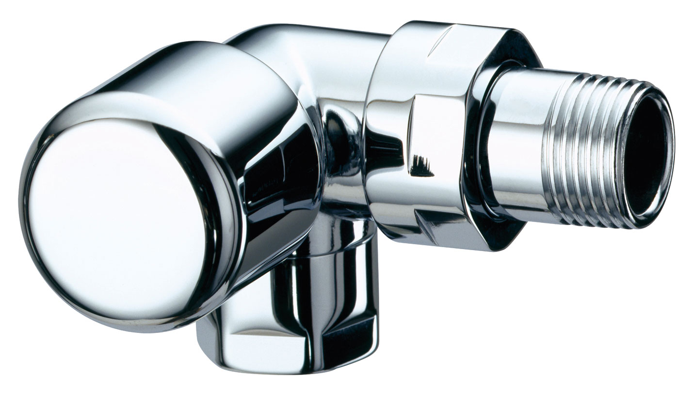 Вентиль термостат. трехосев. левосторон.TopFAR 1/2, EPDM, гайка М24х19 (серебро)