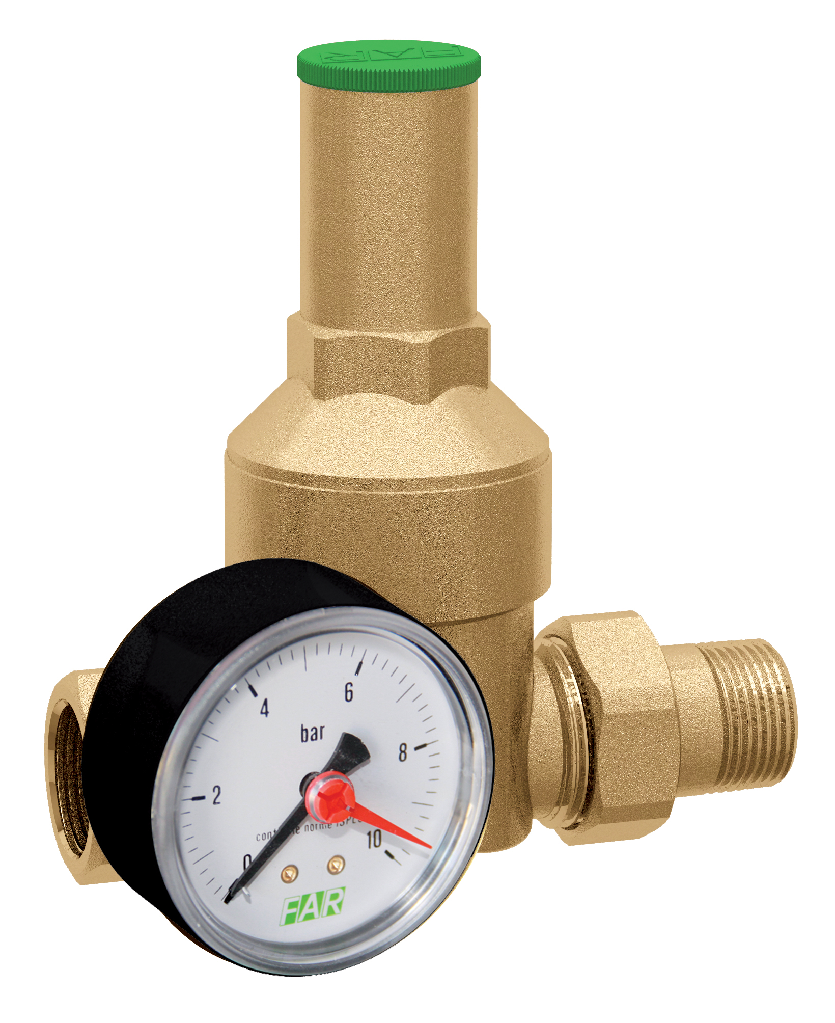 Редуктор латун., 1" (ВР-НР), с манометра