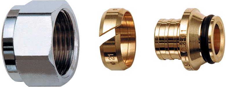 Концовка для пласт. труб 16х2,2 евроконус 3/4" (замена на FC 6075 823855)