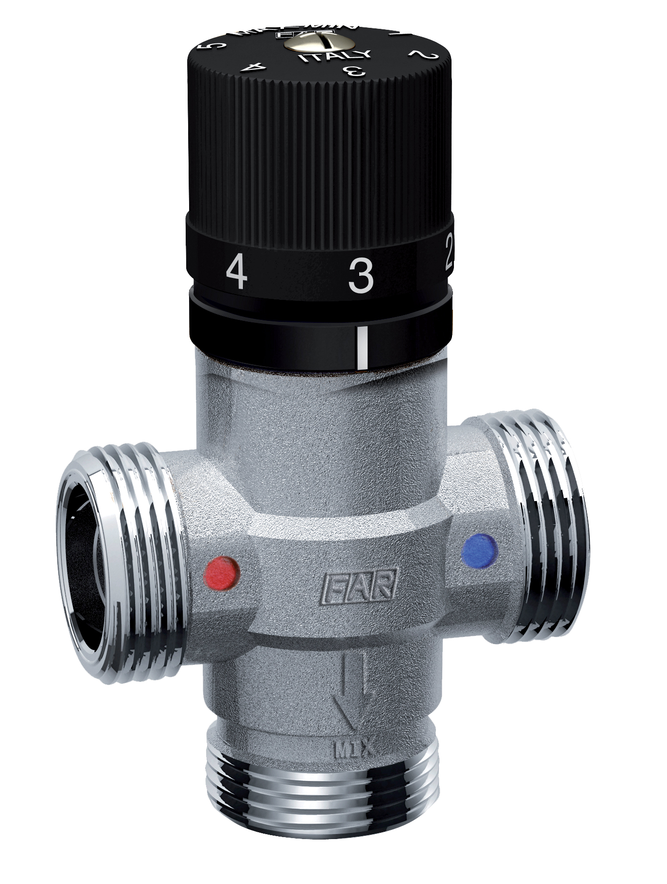 Термостатический смеситель 3/4" НР, Тmax 95°C