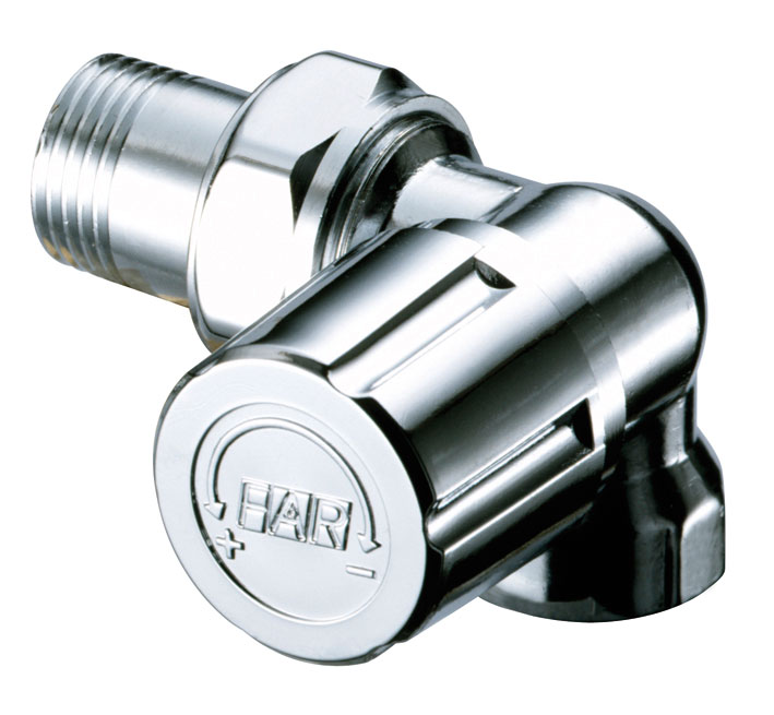 Вентиль термостат. трехосев. правосторон.1/2, EPDM, ВР (серебро)