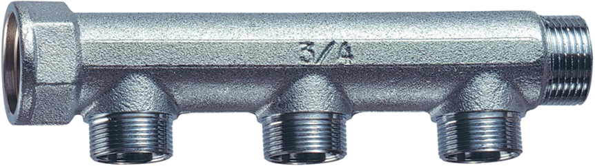 Коллект. 3/4" (ВР-НР) с 3 отв. М24х19 (межосев. 50 мм)