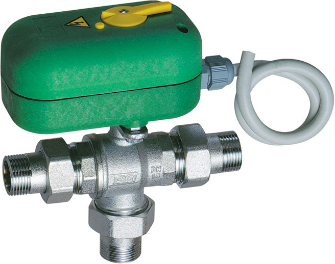 3-х ход. мот. зон. шар. кран 3/4", 24 В, 40 сек.