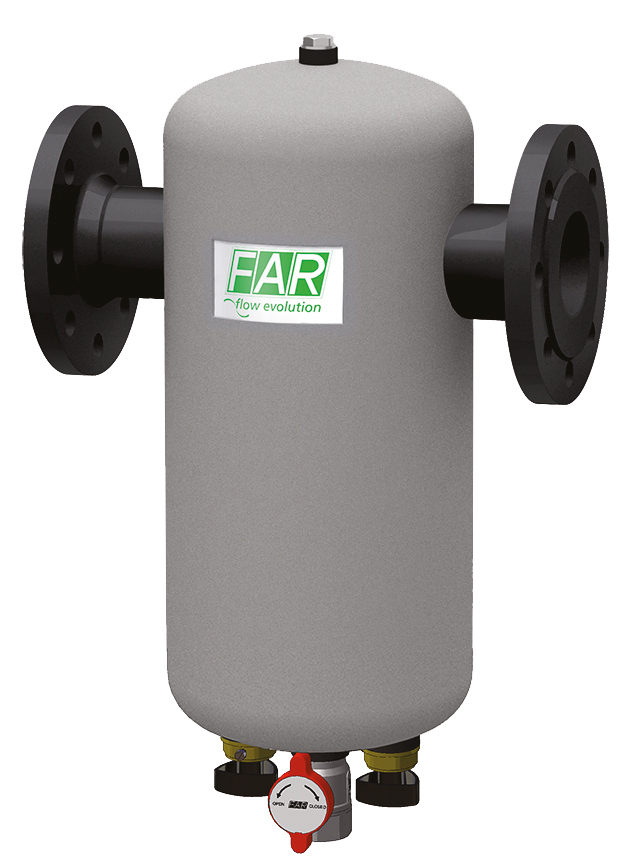 Сепаратор шлама (дешламатор) фланцев. DN65 в теплоизоляции, с магнитами