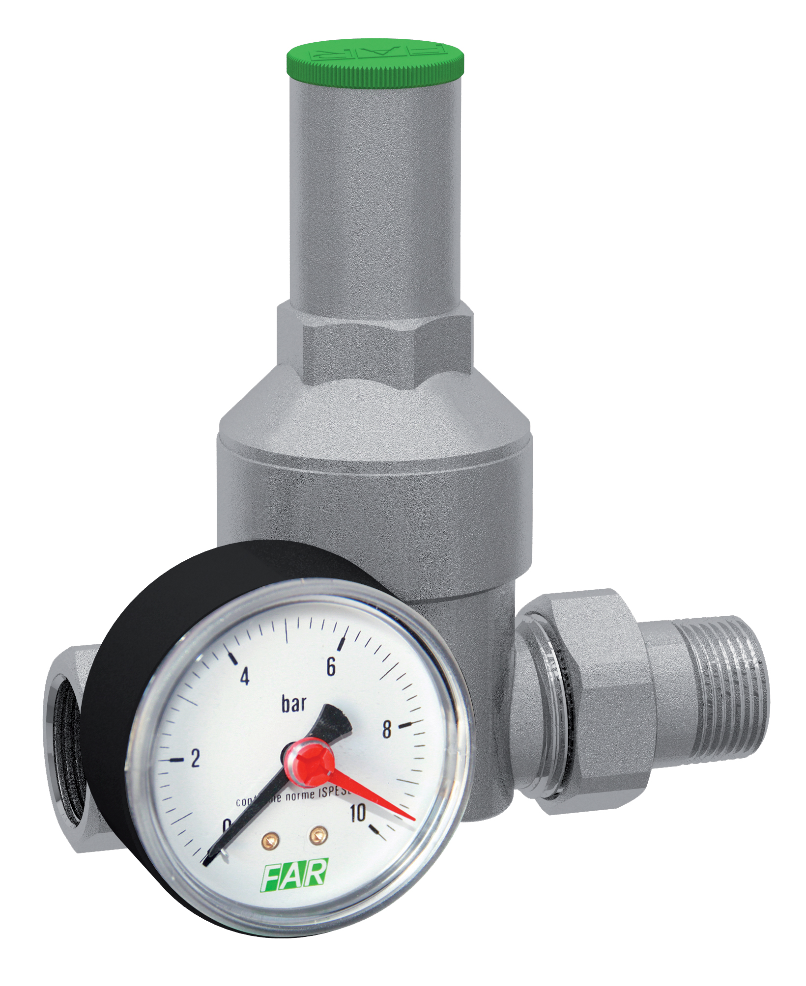 Редуктор хром. 1" (ВР-НР), с манометром