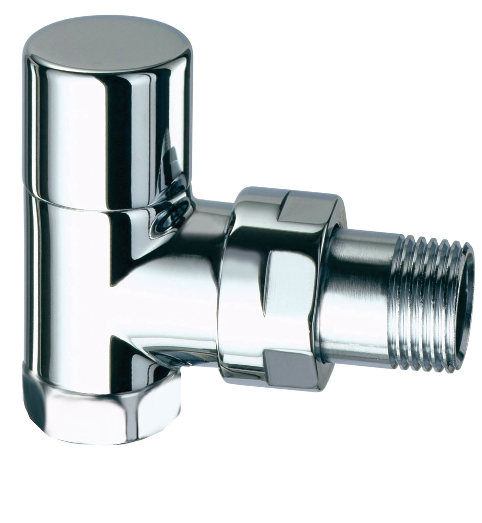 Вентиль запорн.угловой TopFAR, 1/2"ВР, серебро, с EPDM