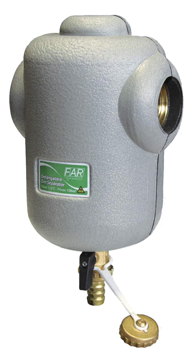 Сепаратор шлама (дешламатор) 3/4" с магнит.,сливн.кран,в теплоизоляц.