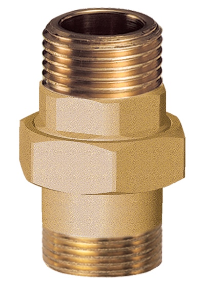 Прямое трехсоставное соединение, латунь без покрытия (НР-НР), 1 1/4"