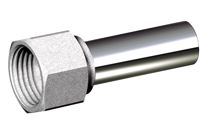 Хромиров.медная трубка Ø 15, длина 50 мм, 1/2"ВР