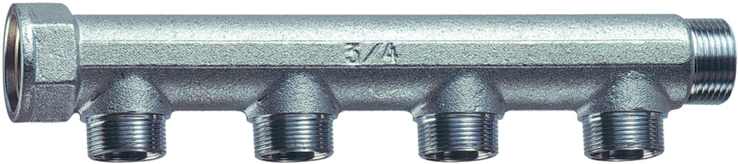 Коллект. 3/4" (ВР-НР) с 4 отв. М24х19 (межосев. 50 мм)