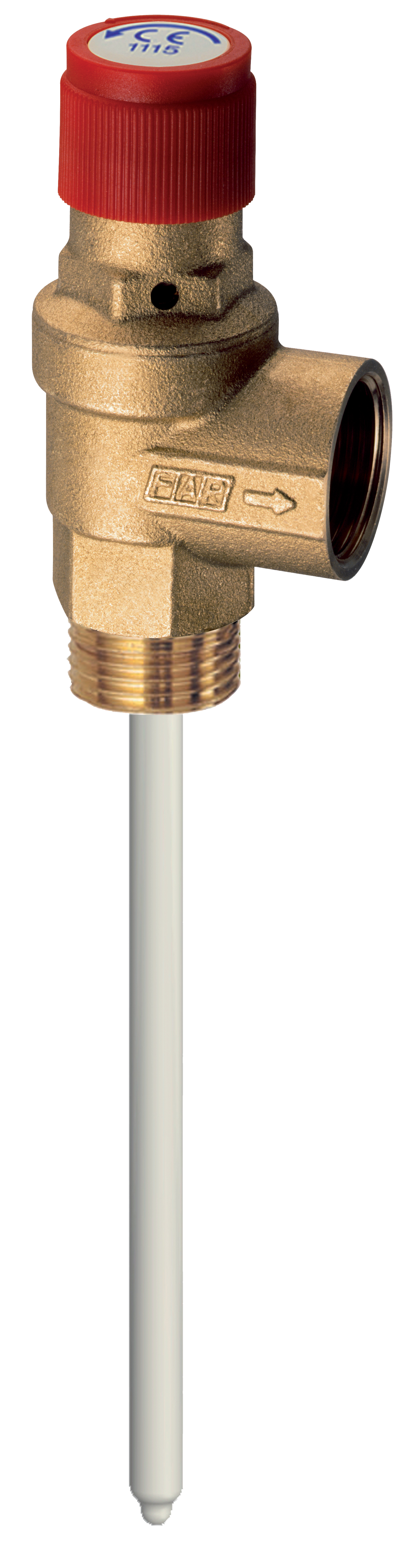 Предохранит.клапан 3/4"НР-ВР, по температуре и давлению 3 бар.