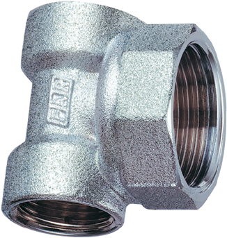 Тройник конц.хром. для коллекторов, 1 1/2"ВР х 1/2"ВР х 1/2"ВР