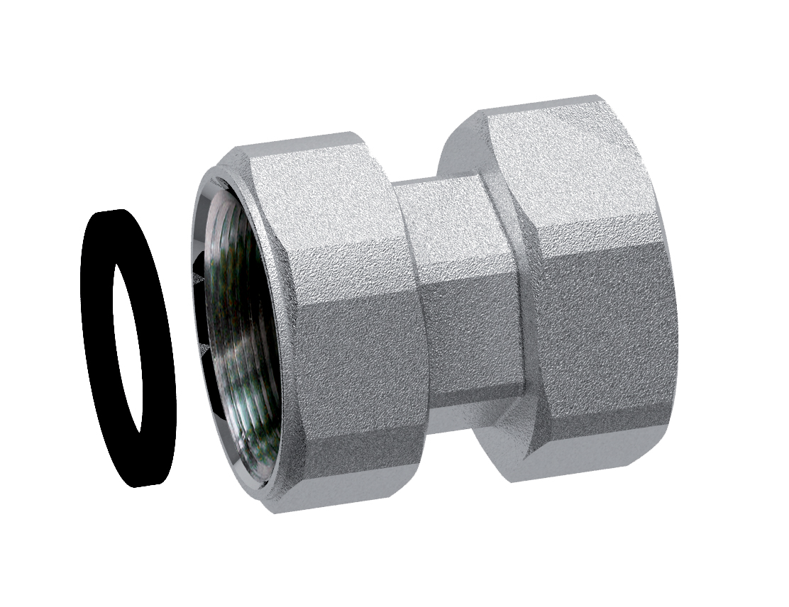 Переходник с накид. гайкой 1”(ВР) – 3/4(ВР), с EPDM