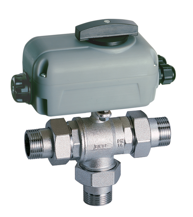 Моториз.хр.3-х ход. зон.шаровой кран (НР-НР-НР), 220В, 30 сек, 2"