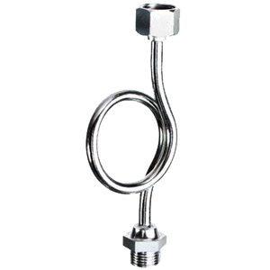 Демпферная медн.хром. трубка 1/2"НР-ВР д/манометра