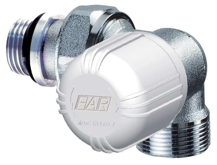 Вентиль термостат. трехосевой правосторонний 1/2" М24х19, EPDM