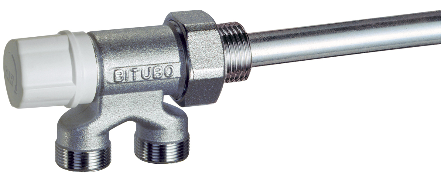 Регулир. узел нижн. подключения, к радиатору 1/2" (для 2-х систем)