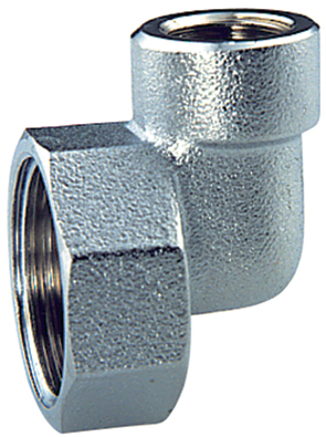 Переходник угловой, хром., 3/4"ВР X 1/4"ВР