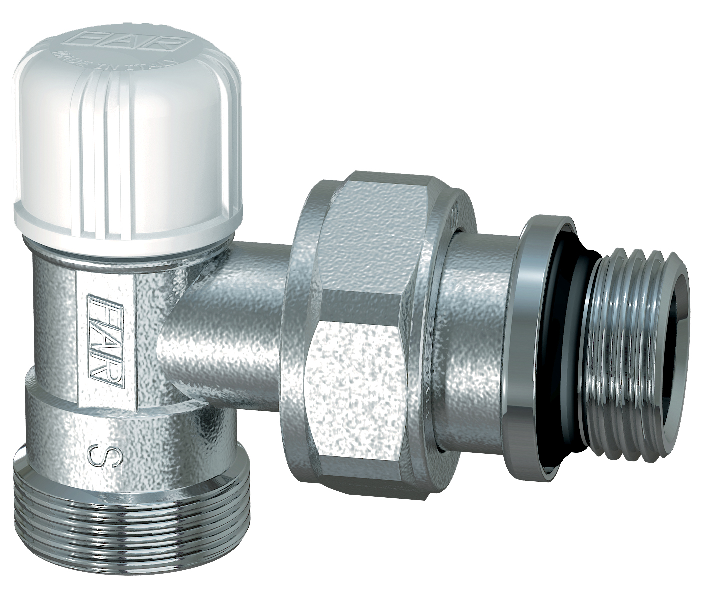 Вентиль запорный угловой 1/2" М24х19,  EPDM (аналог FV 1100 C12)