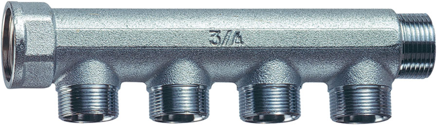 Коллект. 3/4" (ВР-НР) с 4 отв. М24х19 (межосев. 36 мм)