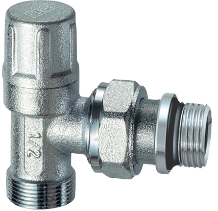 Угловой запорный вентиль 1/2", EPDM,  М24х19