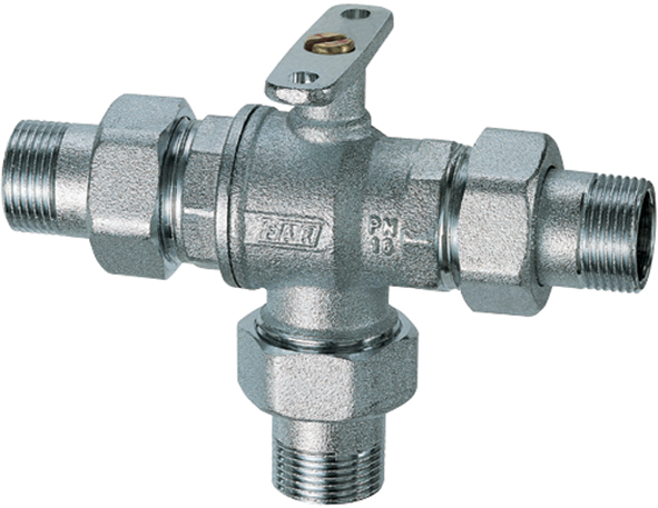 3-х ход. зон. шар. кран 3/4" НР