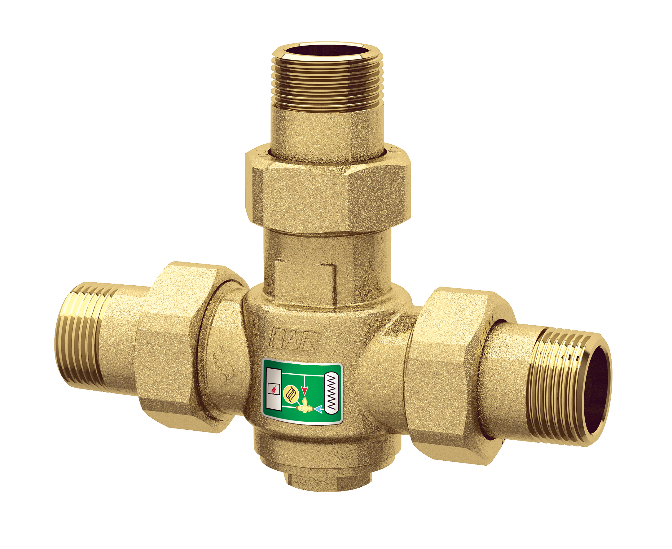 Анти-конденсационный клапан 1" НР, t= 70°C - Kv=11,3