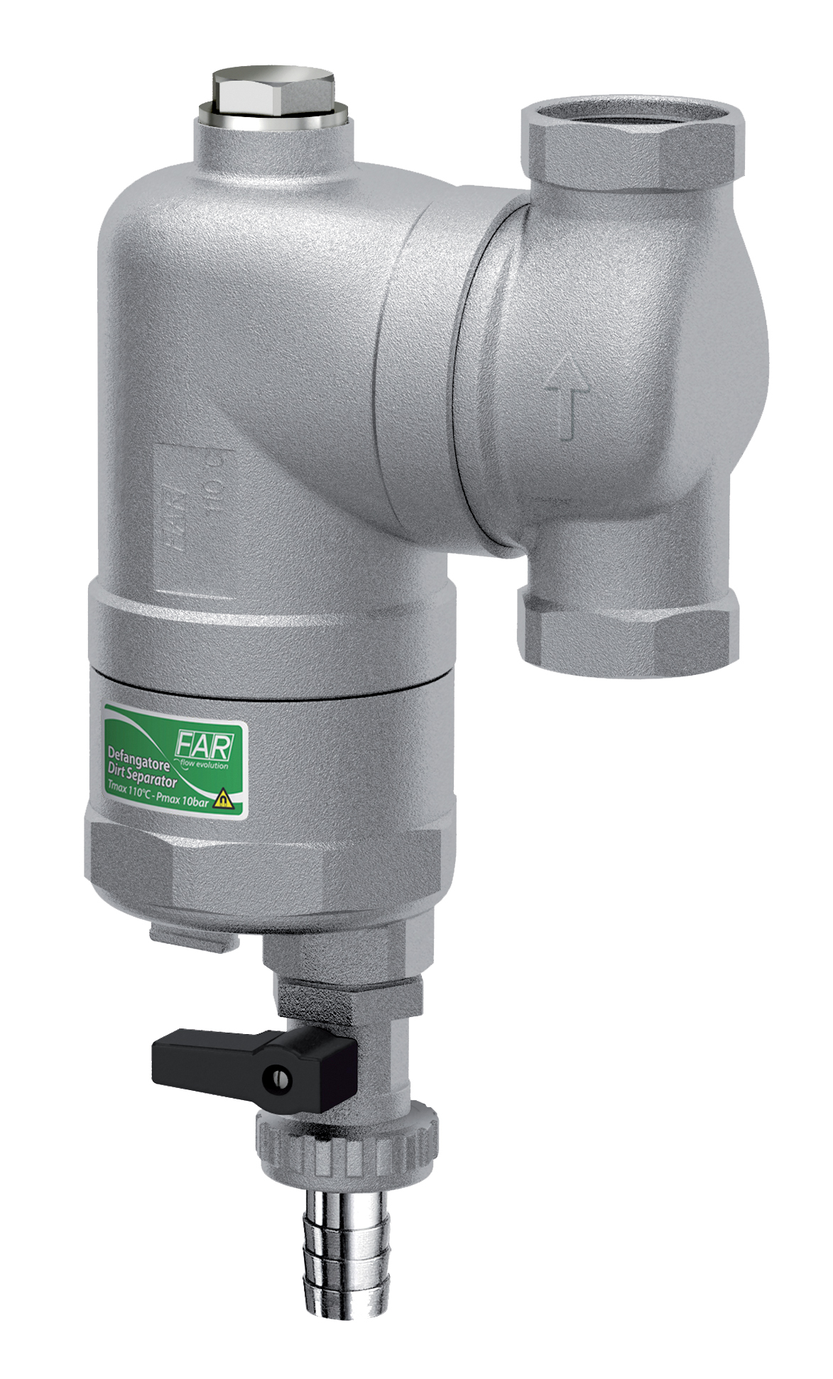 Сепаратор шлама (дешламатор) Smart, с магнит.вставк. и поворотн.соединением 3/4, латун.