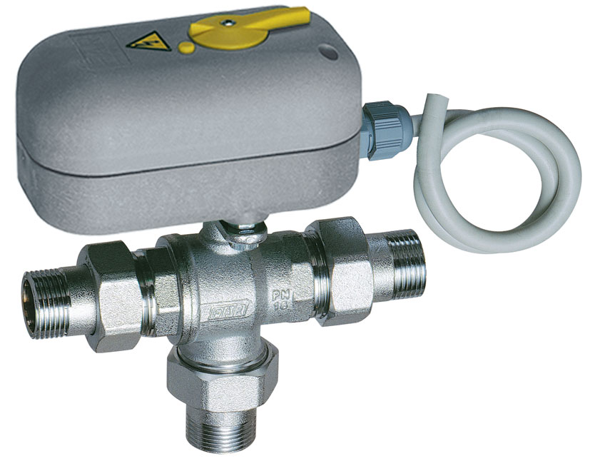 3-х ход. зон. шар.кран с ручн. деблок. 24 В, 1/2" НР, 8 сек