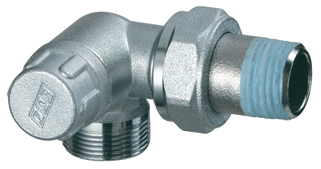 Вентиль запорный трехосевой левосторонний 1/2" М24х19