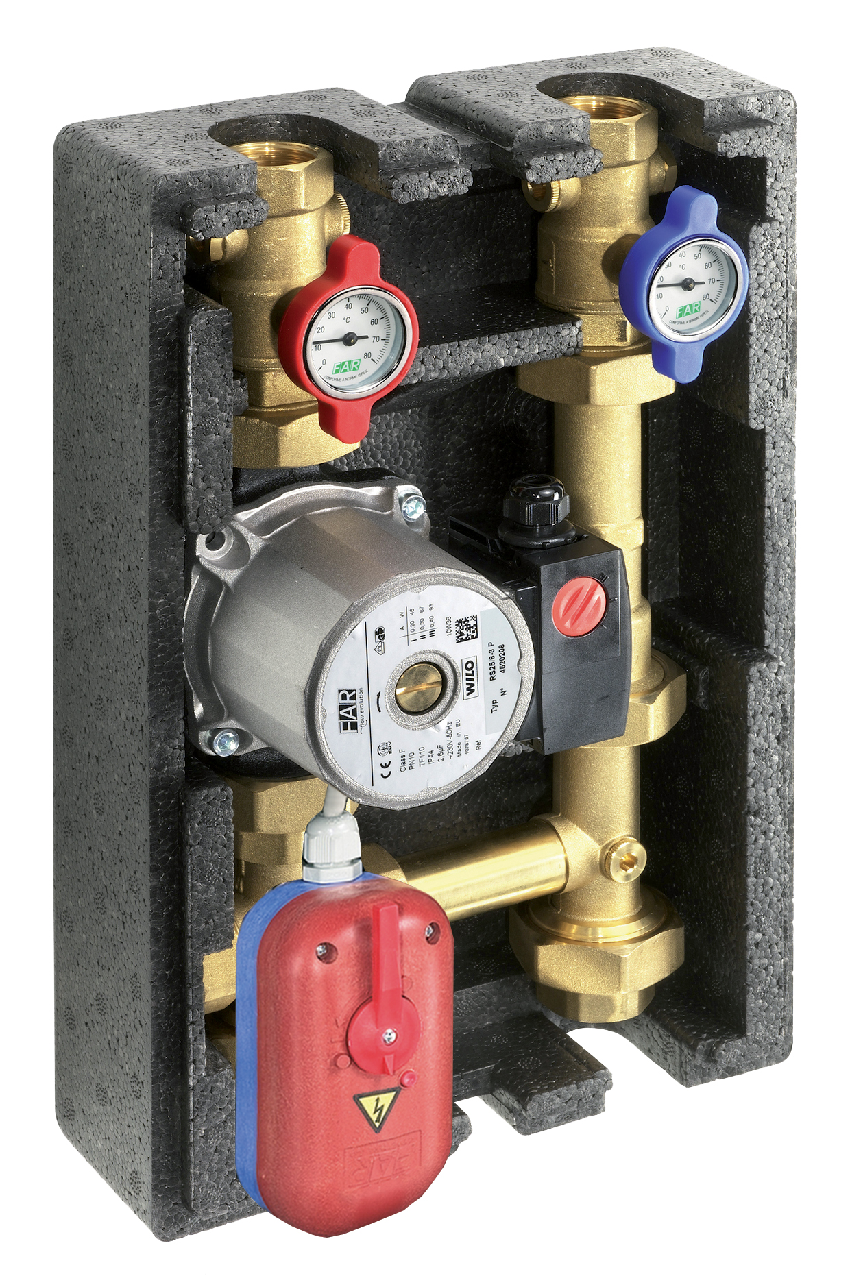 ГБМ 1" в теплоизоляции, со смесительным краном и насосом класса А (180 mm, 1-7м.)