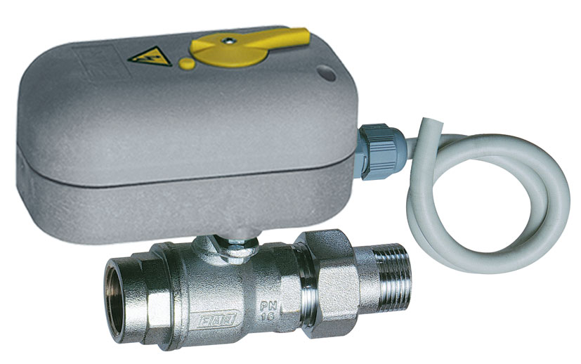 2-х ход. зон. шар.кран с ручн. деблок. 24 В, 3/4", НР-ВР, 8 сек