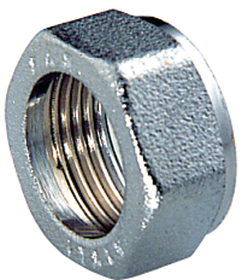 Хром. накидная гайка 3/4" для вентилей 1/2"