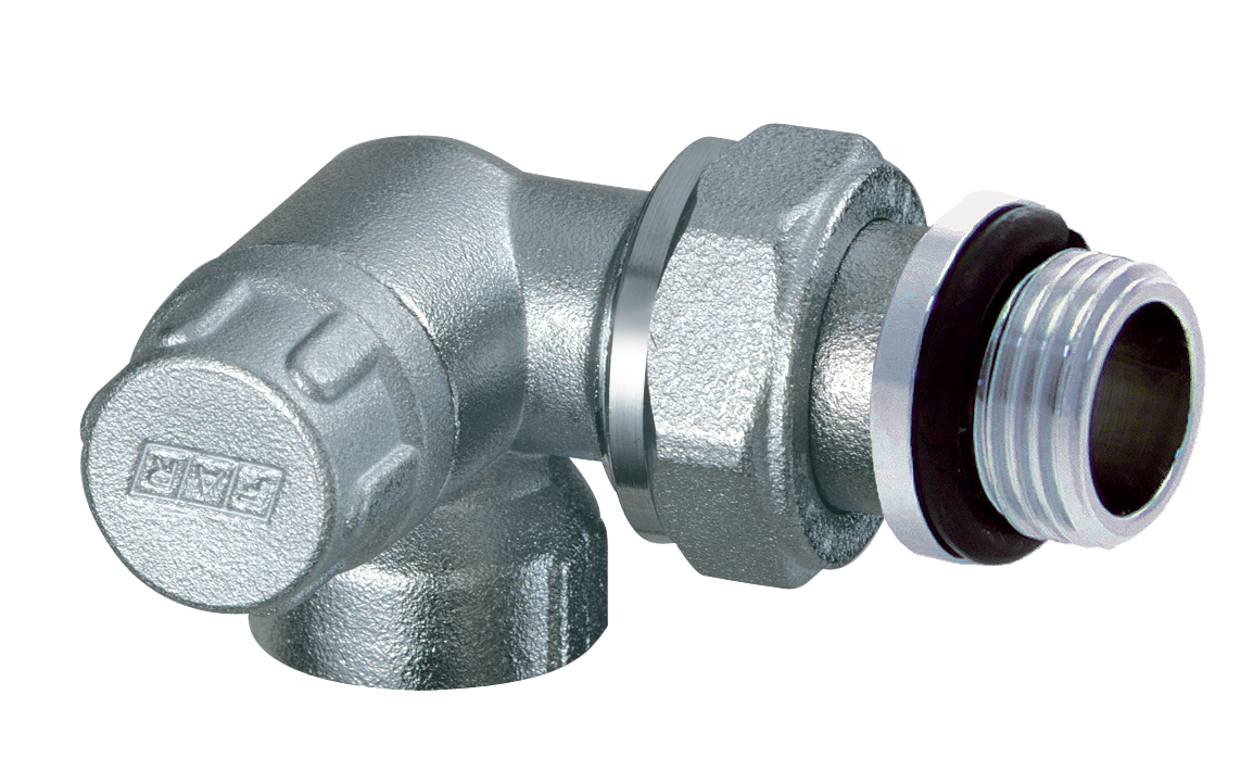 Вентиль запорный трехосевой левосторонний 1/2"ВР, EPDM