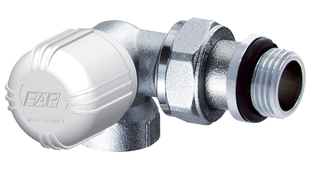 Вентиль термостат. трехосевой левосторонний 1/2"ВР, EPDM