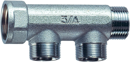 Коллект. 3/4" (ВР-НР) с 2 отв. М24х19 (межосев. 36 мм)