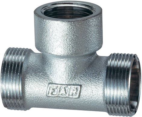 Тройник  1/2" ВР-М24х19-М24х19, хром.