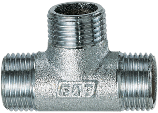 Тройник  3/4"(НР),хром.