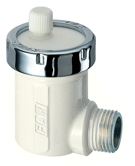 Угл. авт. клапан для вып. возд. 1/2" (бел/сереб.)