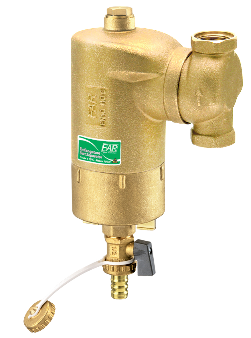 Сепаратор шлама (дешламатор) 3/4", ВР-ВР, с поворотным соединением, с магнитом FAR