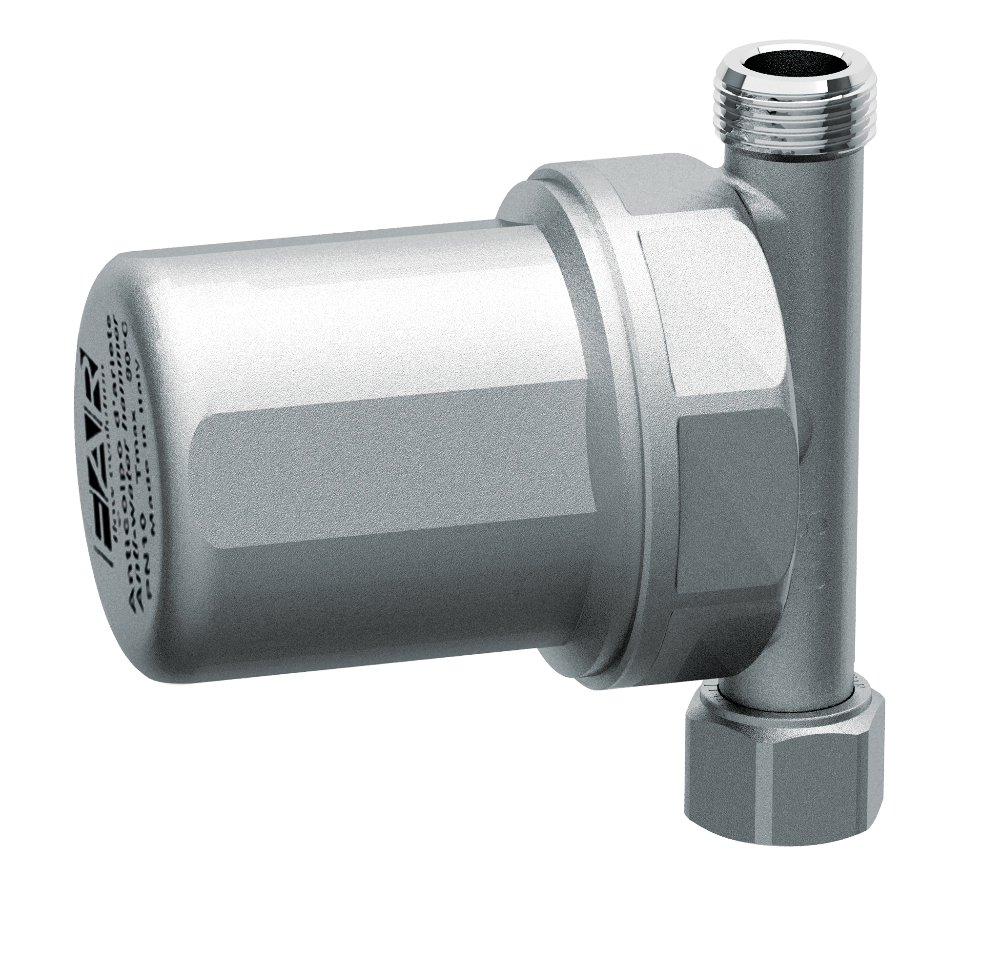 Компенсатор гидроудара, Рмакс.50бар, 3/8"(нак.гайка-НР)