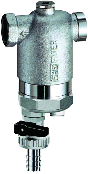 Фильтр 100мкм, с магн.встав., под манометр,  Max: 95 °C, 25 бар,  3/4" ВР