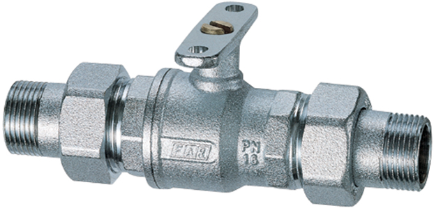 2-х ход. зон. шар. кран 1 1/4" НР-НР