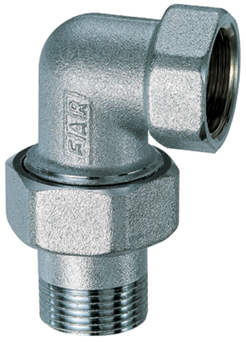 Угловой трехсоставной фитинг  2"(ВР-американка)