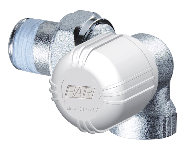 Вентиль термостатич. трехосевой правосторонний 1/2"ВР