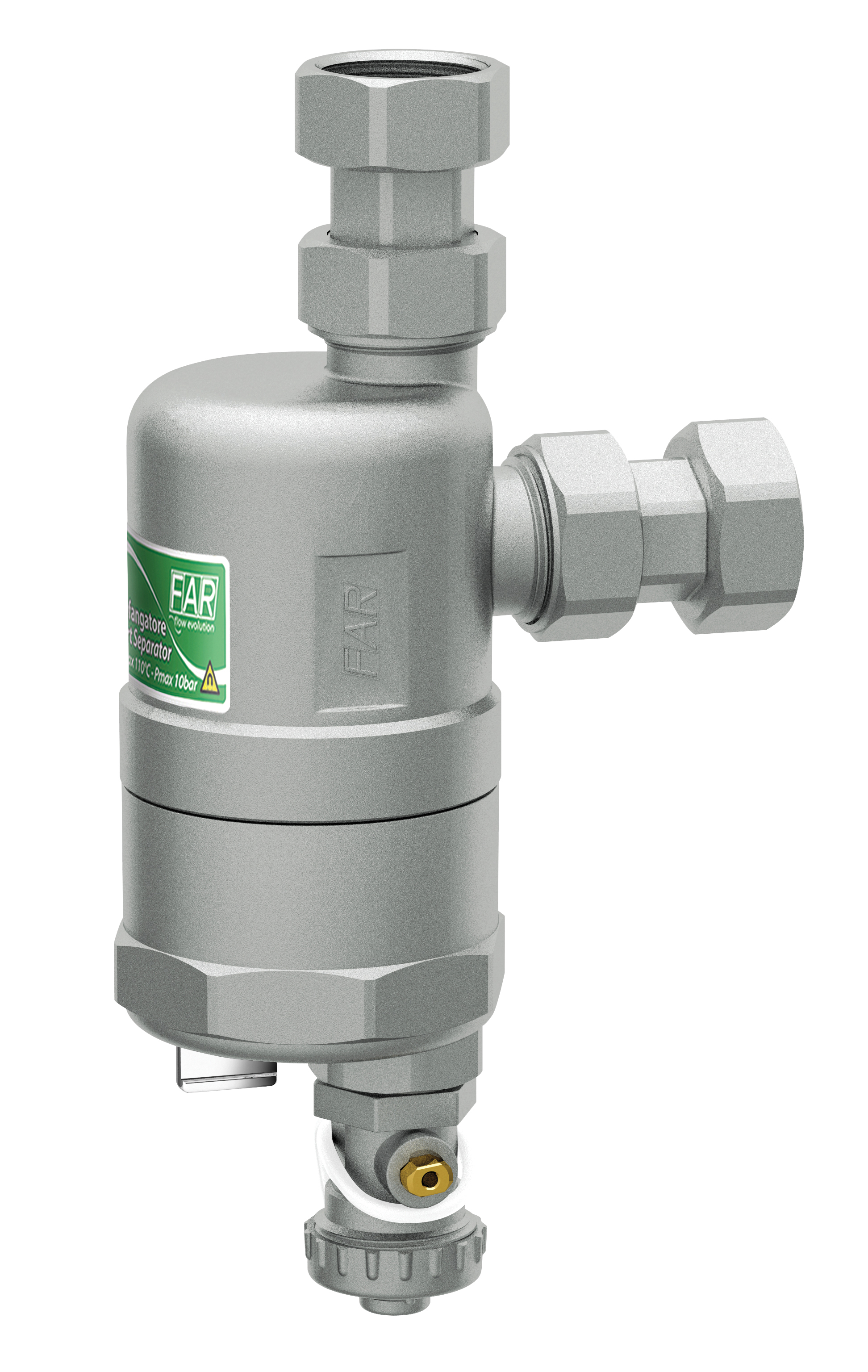 Сепаратор шлама (дешламатор) COMPACTFAR с магн., 3/4"накидн.гайки